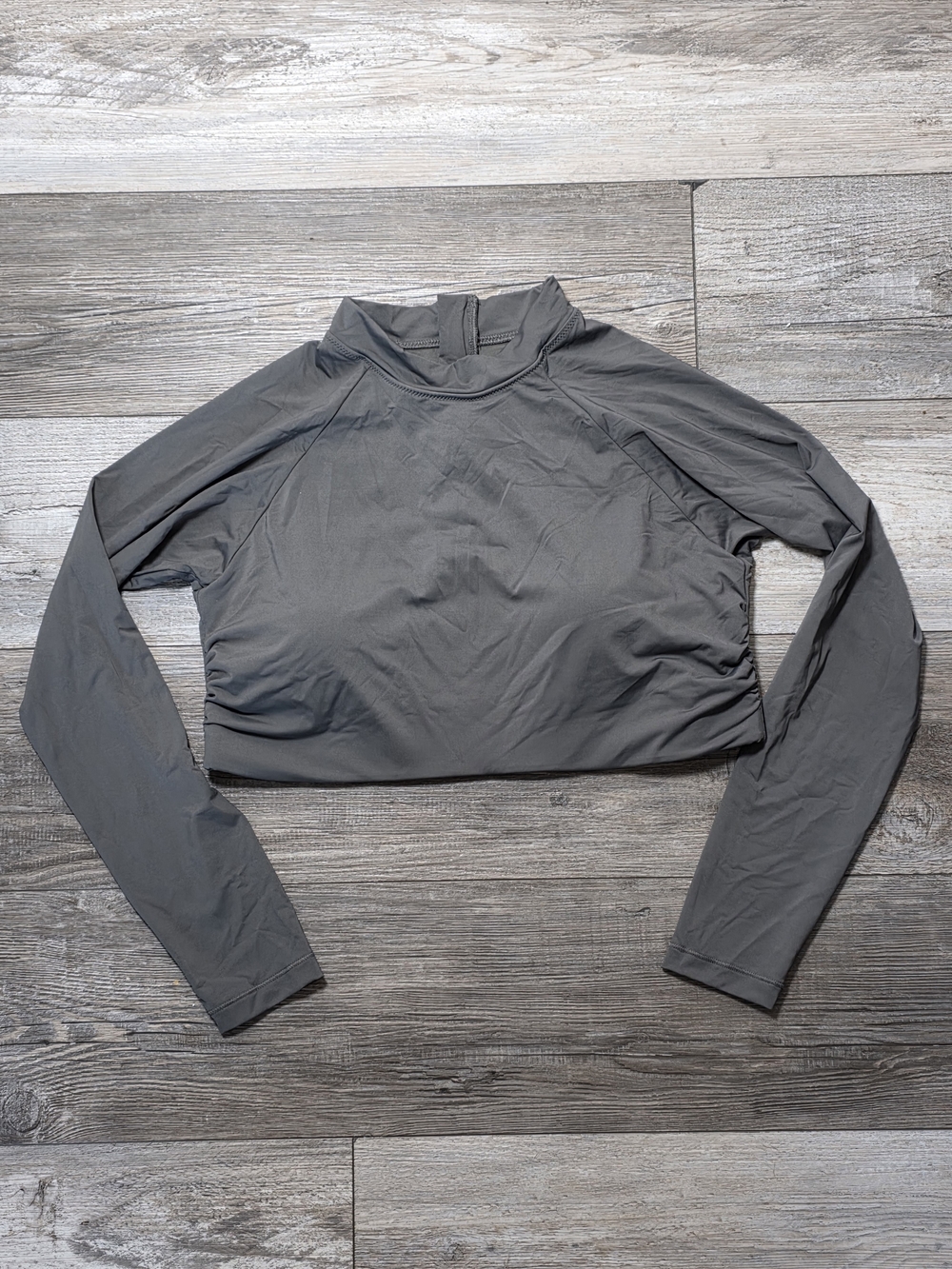 Athleta Women's North Point Longsleeve Cropped Surfing Rashguard Sz Lg *NWOT